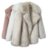 Dames Faux Bont Korte Jas | Zachte Emmeline Modejas | Oversized Winterjas met Comfortabele Pasvorm