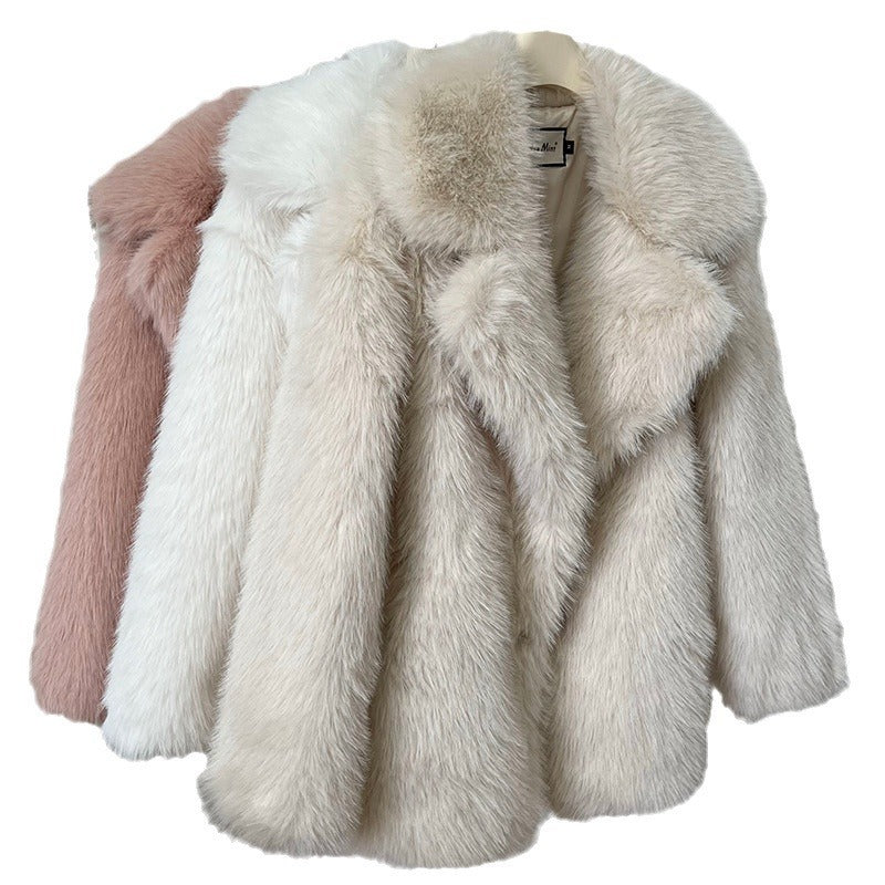 Dames Faux Bont Korte Jas | Zachte Emmeline Modejas | Oversized Winterjas met Comfortabele Pasvorm