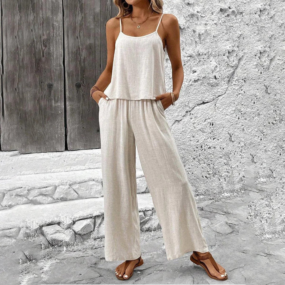 Fayenna - Effen Tweedelig Zomer Set