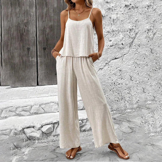 Fayenna - Effen Tweedelig Zomer Set