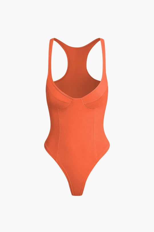 Celia - Dames Bodysuit met Diepe V-Hals