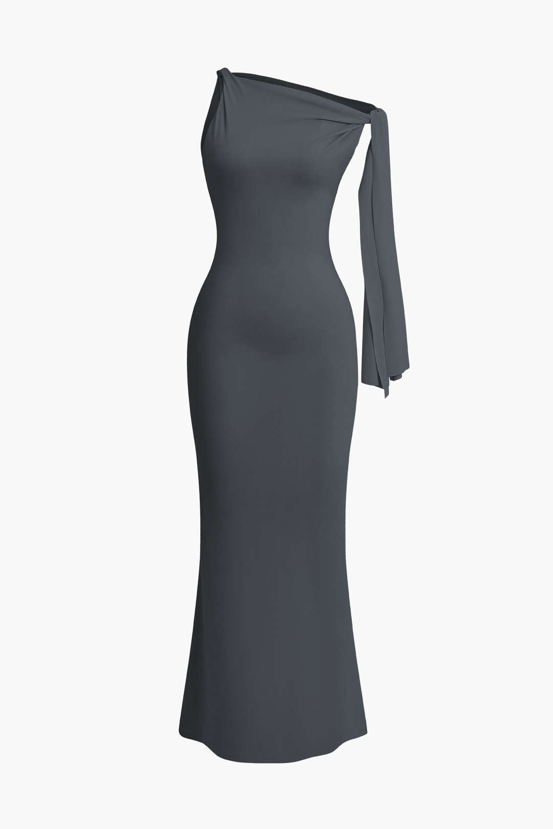Asymmetrische Twist Knoop Zeemeermin Maxi Jurk