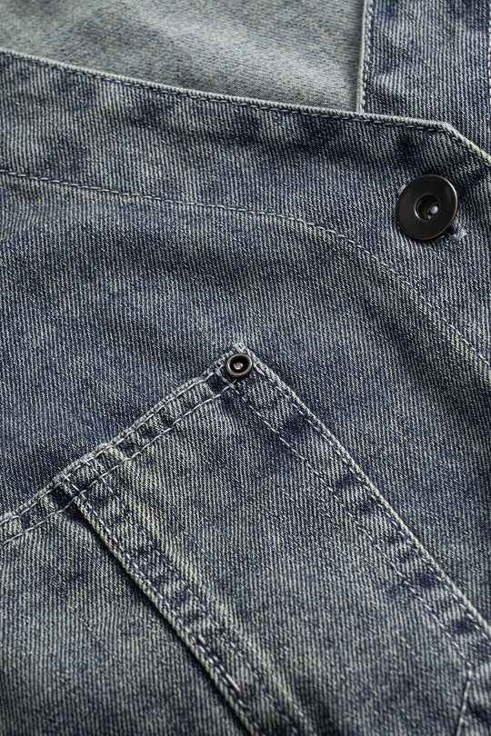 Denim Strik Voor Vest