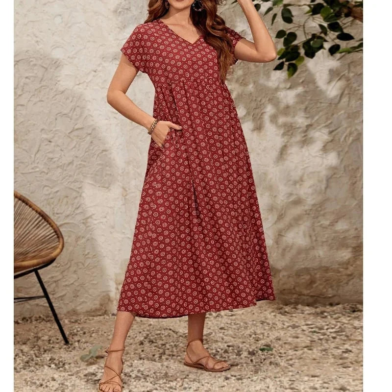 Blythe - Tijdloze Vintage Charme Dames Zomerjurk