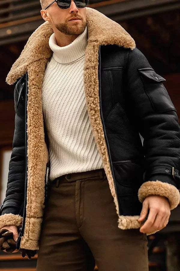 Heidi-Mode | Heren Camel Vliegende Jas | Luxe, Warm en Stijlvol