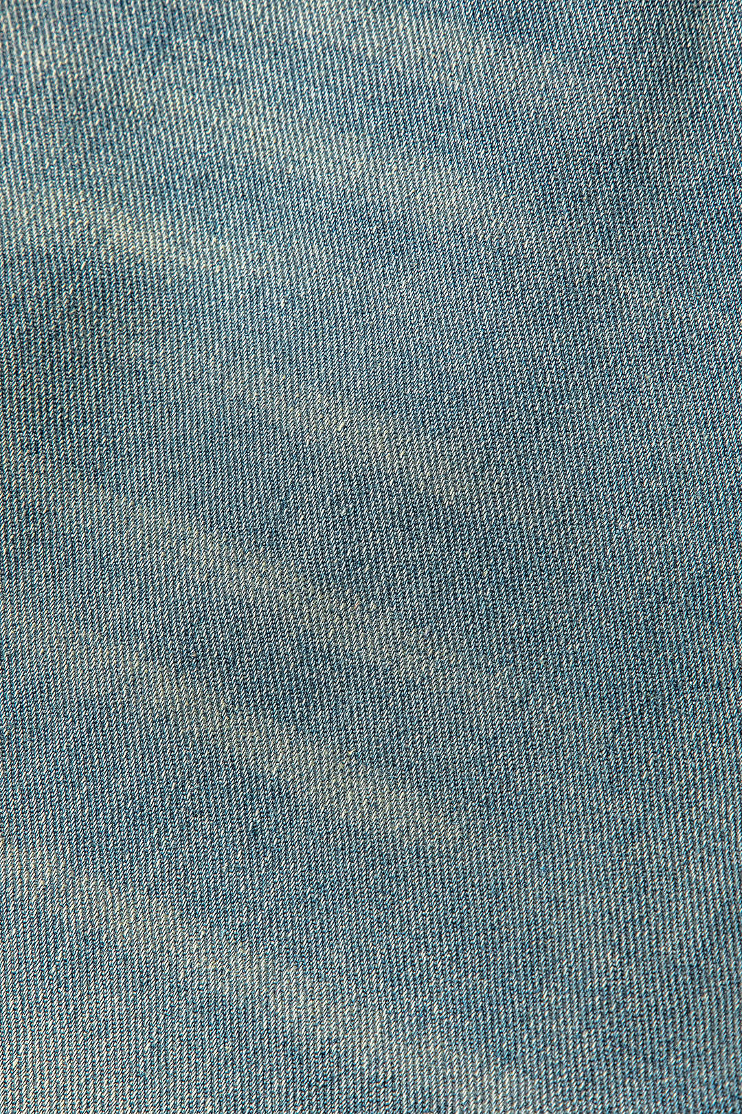Retro Print Gewassen Gescheurde Asymmetrische Jeans