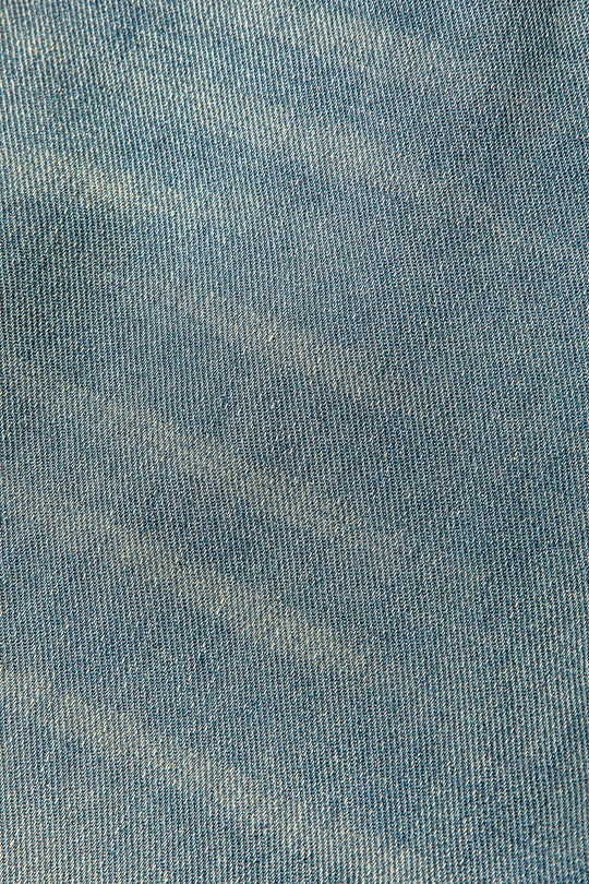 Retro Print Gewassen Gescheurde Asymmetrische Jeans