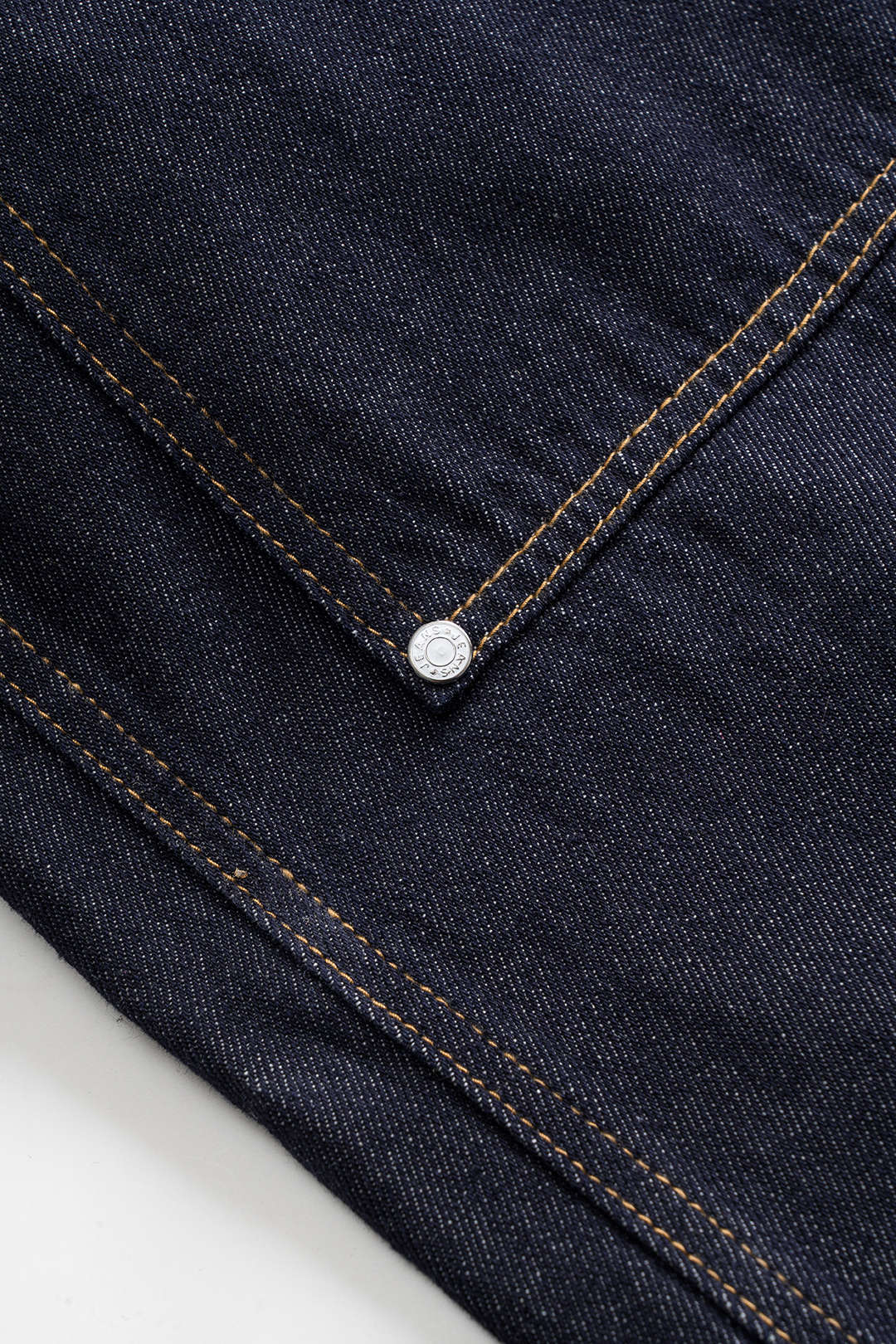Denim Whipstitching Metallic Wide Leg Barrel Jeans