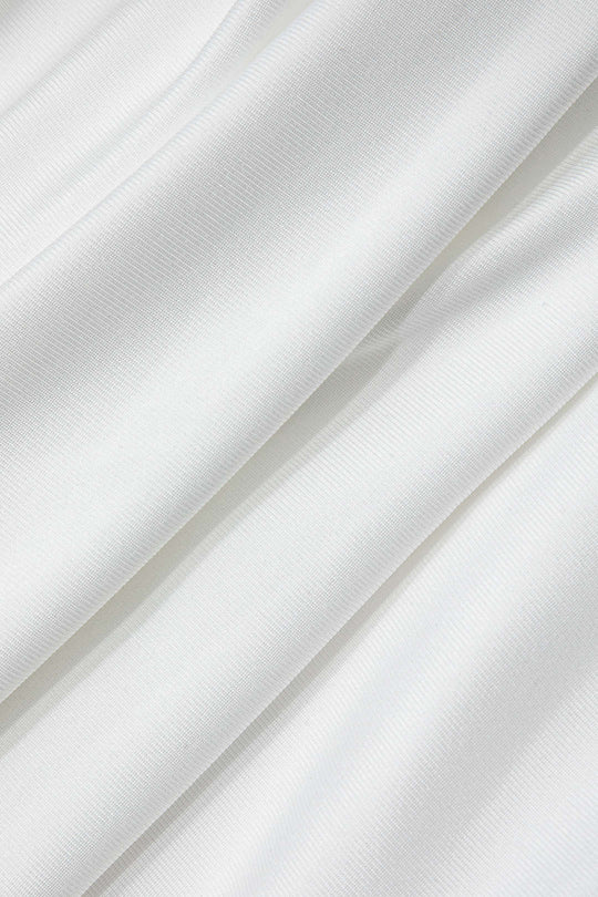 Effen Rimpelrand Rimpel Tube Maxi Jurk