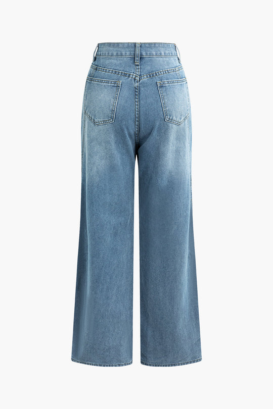 Vervagende Rechte Jeans