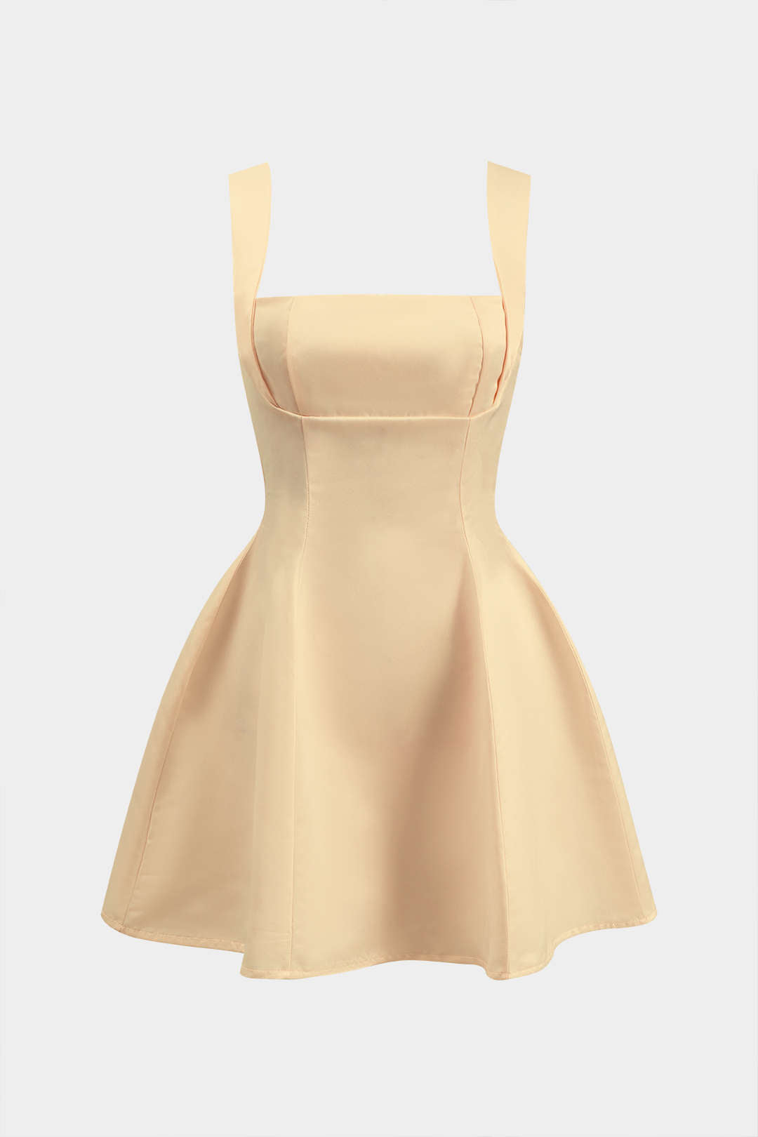 Tie Back Zipper Backless Slip Mini Jurk