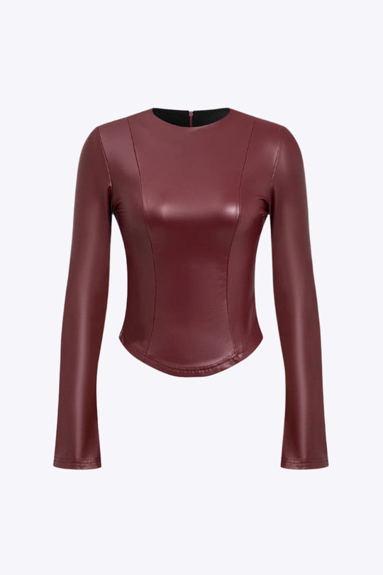 Lily - Strakke Rits Ontwerp Dames Langemouwen Shirt