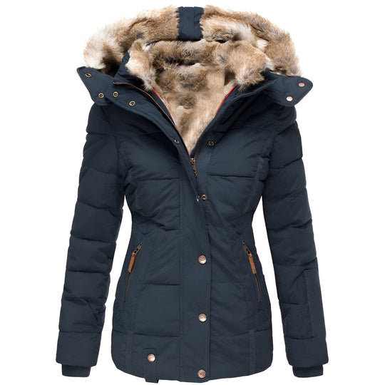 Dames Puffer Jacket | Met Capuchon en Slanke Pasvorm | Warme Winterjas