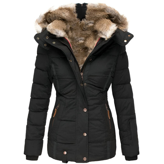 Dames Puffer Jacket | Met Capuchon en Slanke Pasvorm | Warme Winterjas