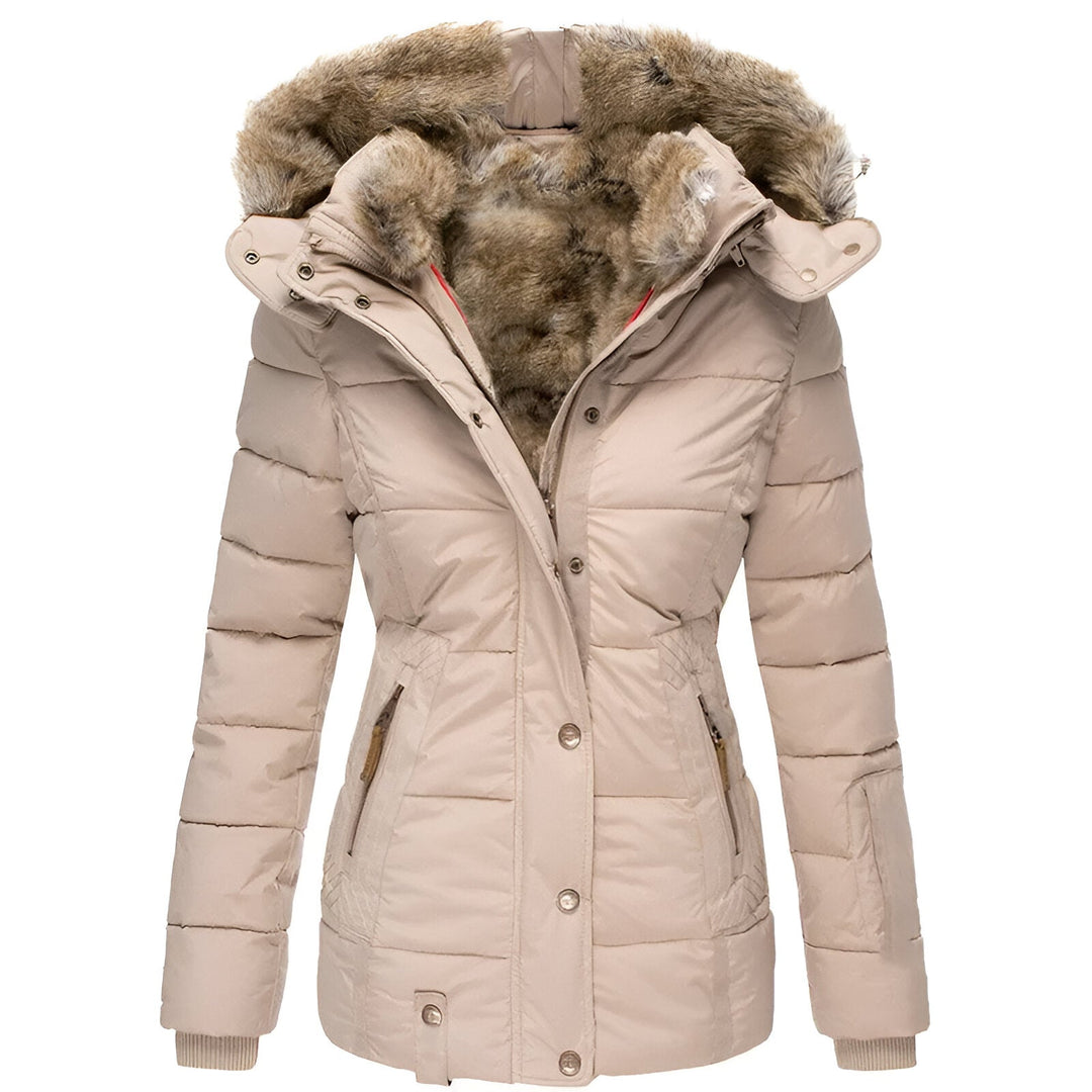 Dames Puffer Jacket | Met Capuchon en Slanke Pasvorm | Warme Winterjas