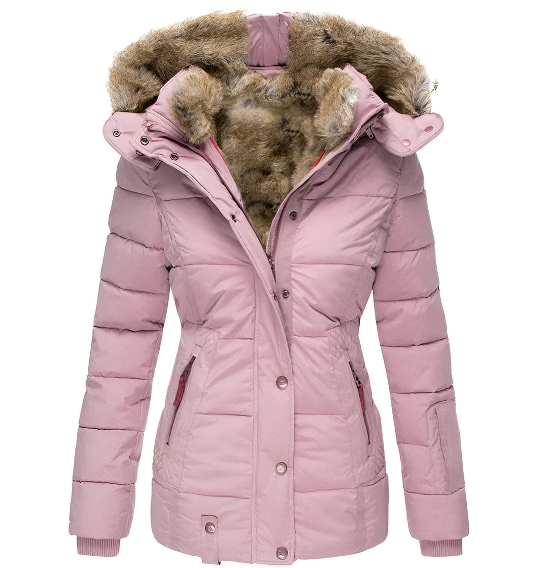 Dames Puffer Jacket | Met Capuchon en Slanke Pasvorm | Warme Winterjas