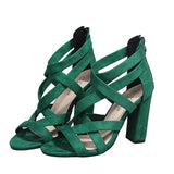 Dames gladiator sandalen met hoge hak