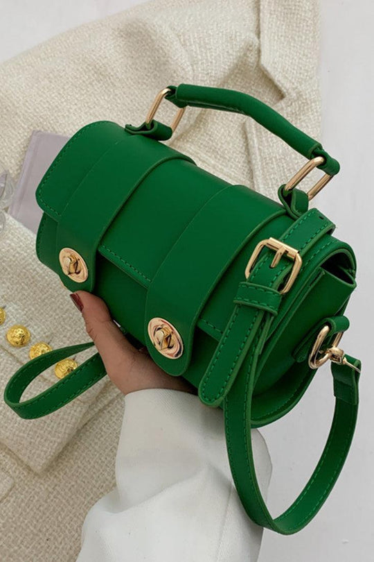Groene Gouden Mini Crossbody Schoudertas/Handtas
