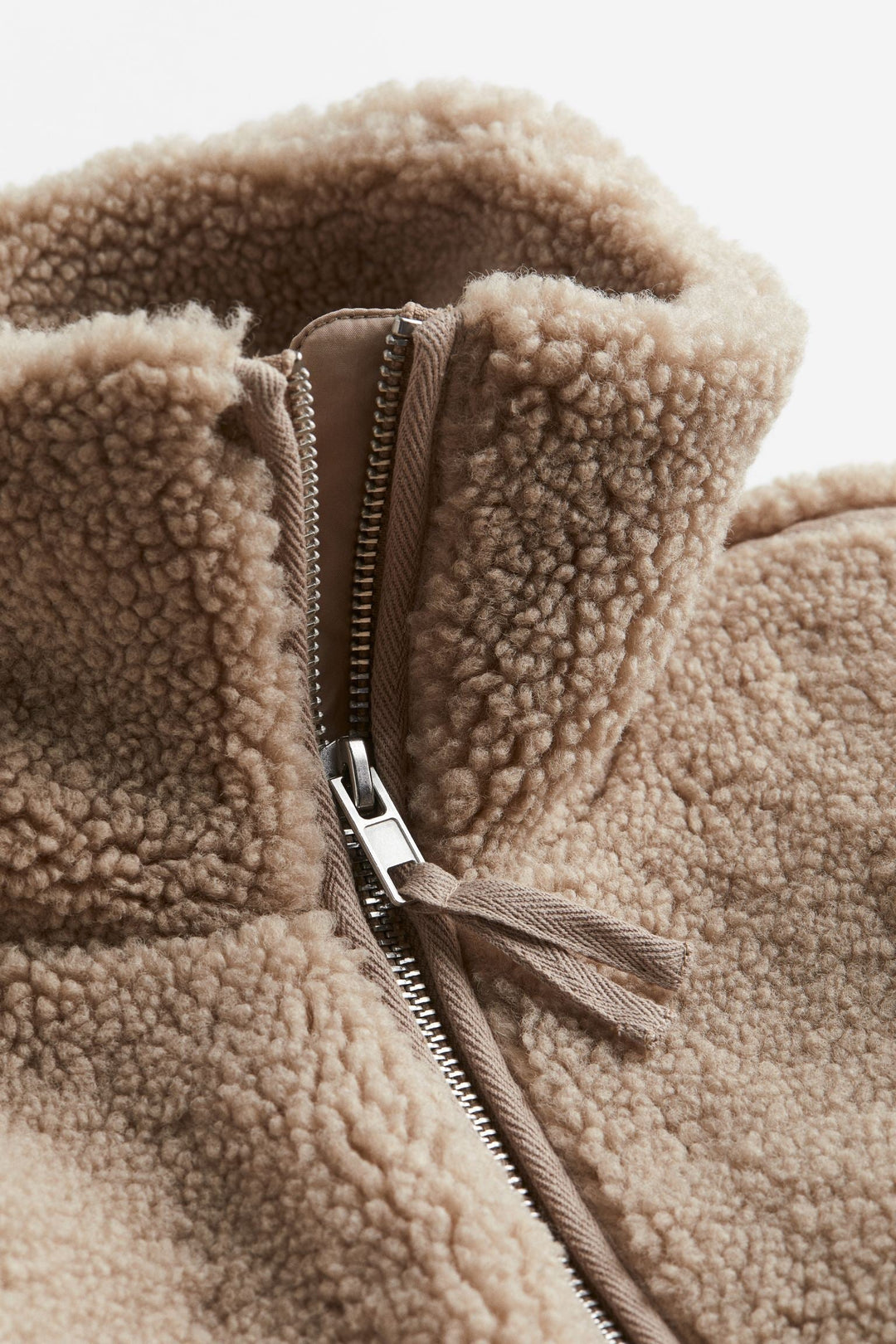 Dames Oversized Fleece Jas met Rits en Hoge Kraag | Comfortabele Pluche Winterjas