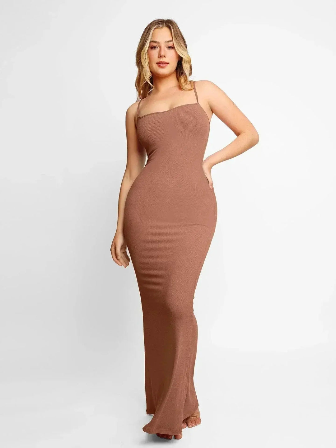 Hadiya - Elegante Lange Shapewear Jurk voor Vrouwen met Volledige Ondersteuning