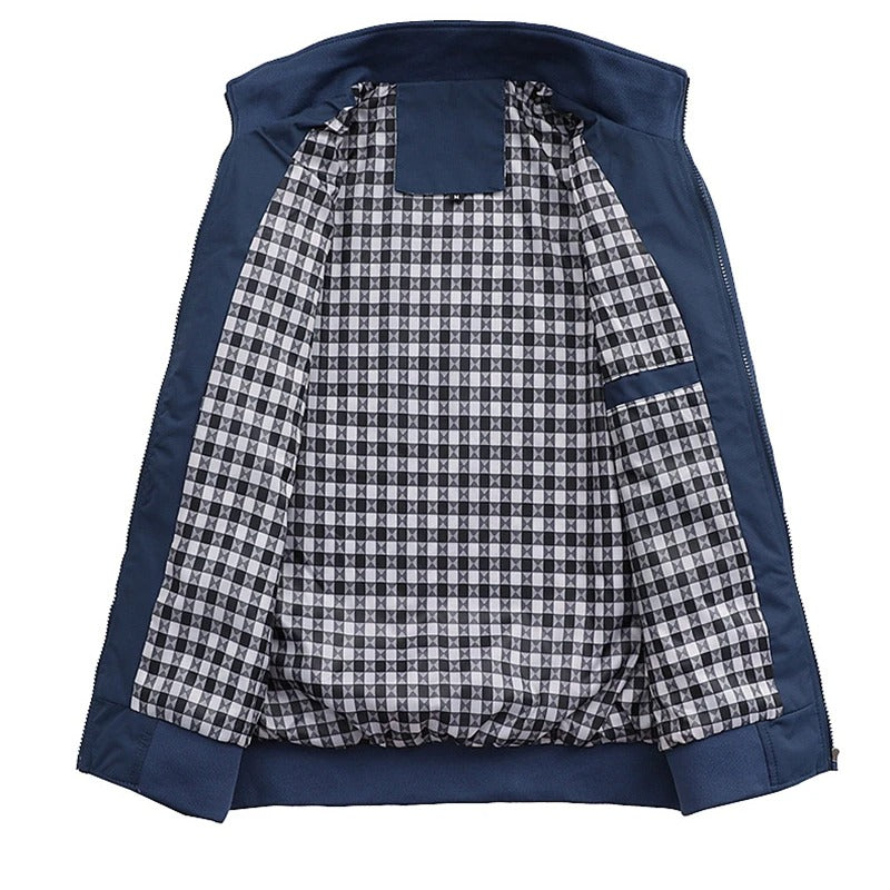 Slim Fit Bomberjack met Klassieke Details voor Mannen | Ideaal voor de Lente en de Herfst