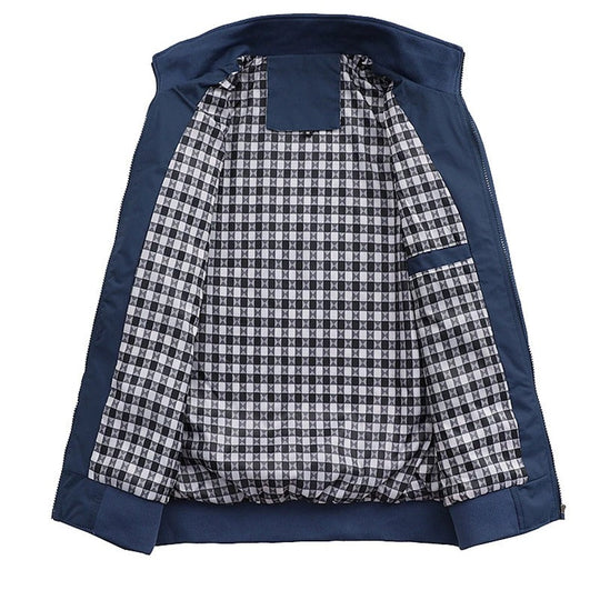 Slim Fit Bomberjack met Klassieke Details voor Mannen | Ideaal voor de Lente en de Herfst