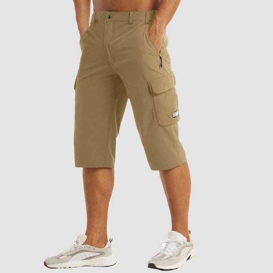 Korte Cargo Broek met Elastische Taille voor Mannen | Ideaal voor de Zomer