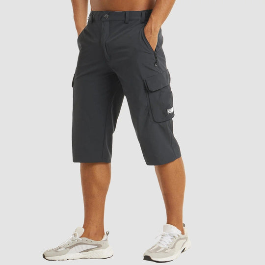 Korte Cargo Broek met Elastische Taille voor Mannen | Ideaal voor de Zomer