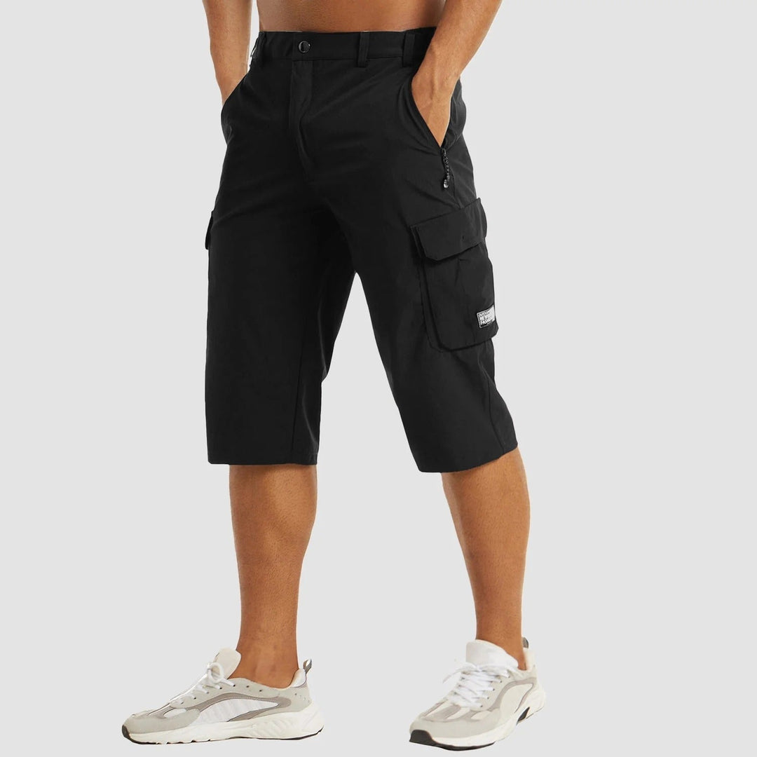 Korte Cargo Broek met Elastische Taille voor Mannen | Ideaal voor de Zomer