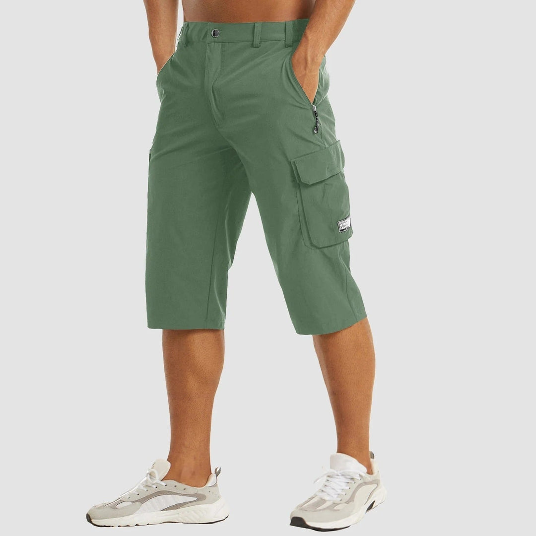 Korte Cargo Broek met Elastische Taille voor Mannen | Ideaal voor de Zomer