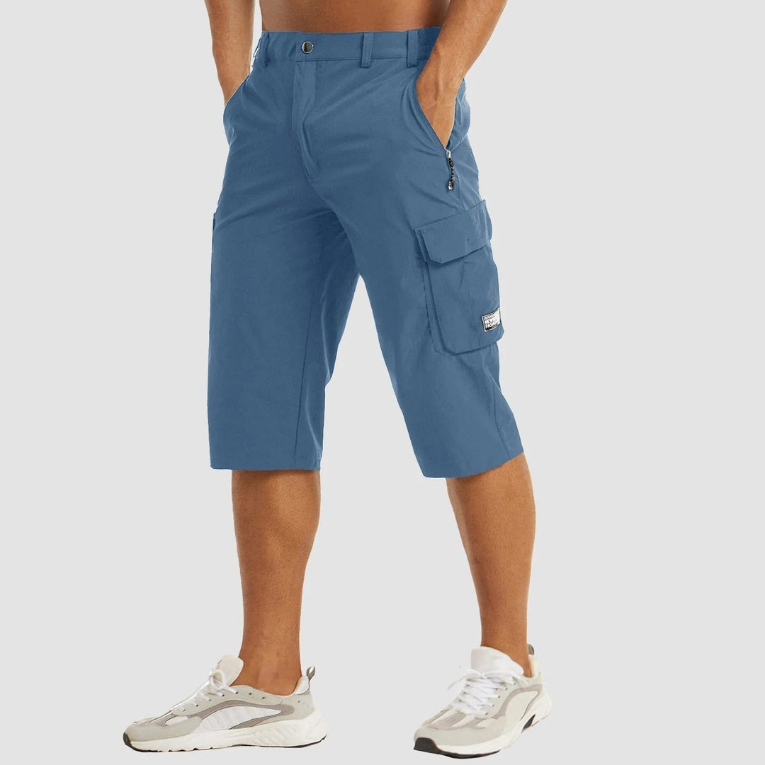Korte Cargo Broek met Elastische Taille voor Mannen | Ideaal voor de Zomer