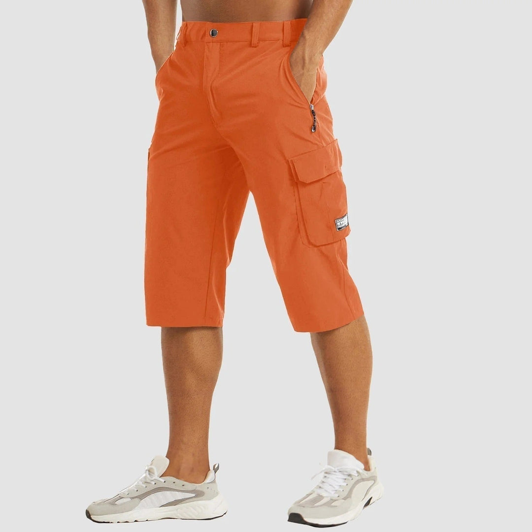 Korte Cargo Broek met Elastische Taille voor Mannen | Ideaal voor de Zomer
