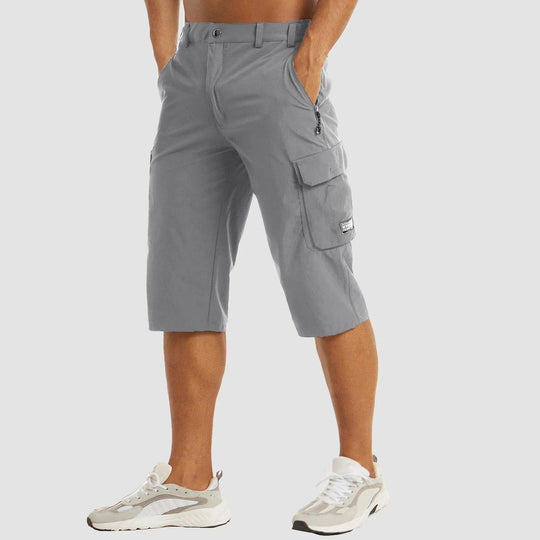 Korte Cargo Broek met Elastische Taille voor Mannen | Ideaal voor de Zomer