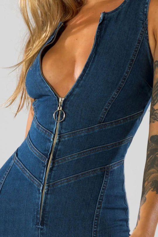 Emmie | Denim Jumpsuit | Casual Chic en Tijdloos Stijlvol