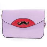 Lavendel Snor Hanger Faux Leren Clutch
