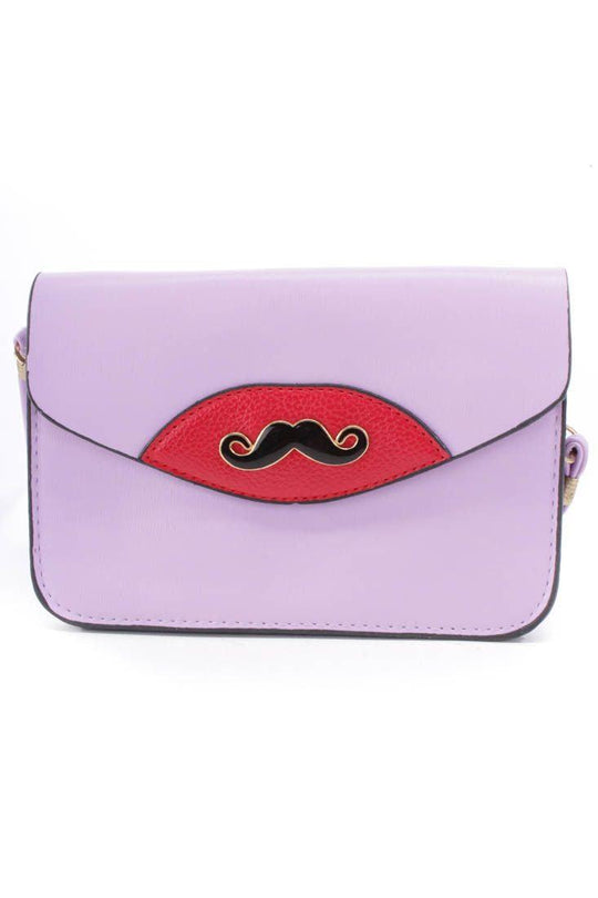 Lavendel Snor Hanger Faux Leren Clutch
