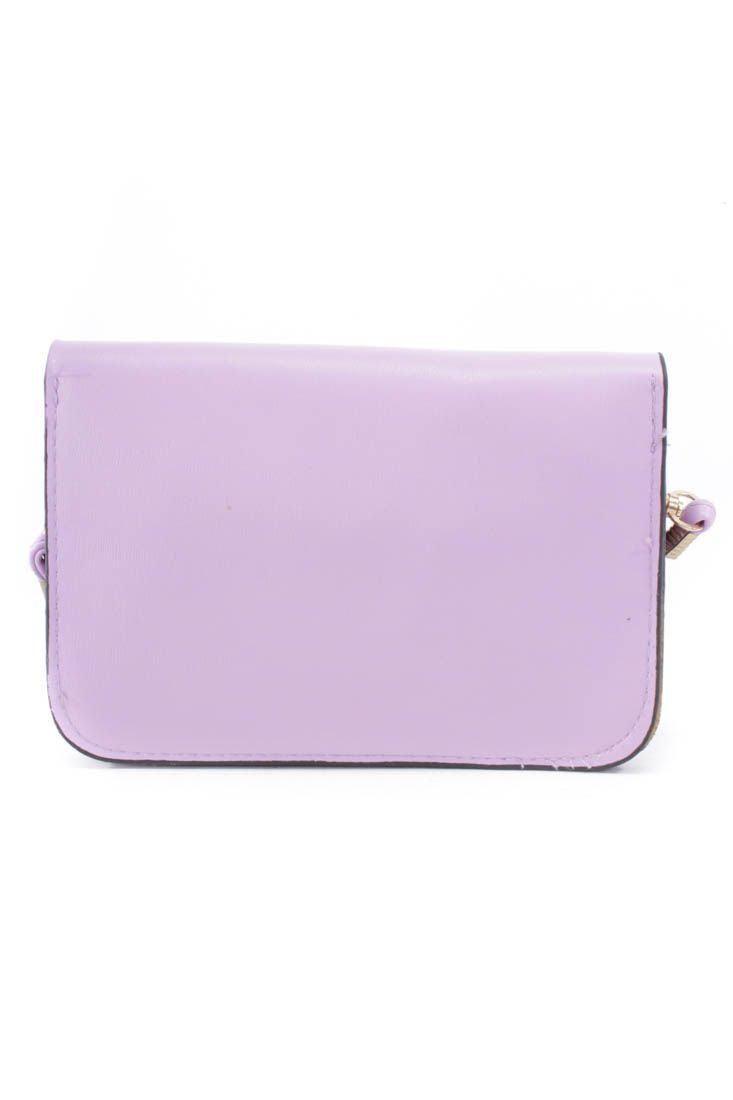 Lavendel Snor Hanger Faux Leren Clutch