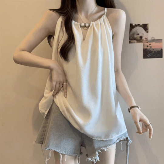 Esmee - Trendy Halter Neck Damesblouse