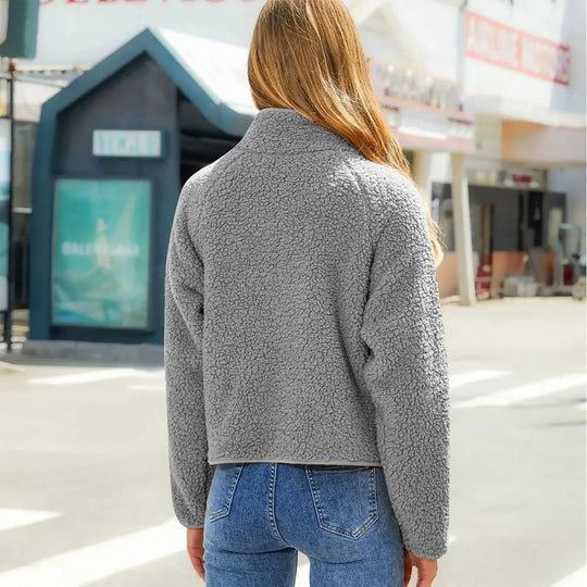 Vrouwen Gequilt Winterjack met Zachte Mouwen en Ritsluiting | Comfortabele Seizoenslaag