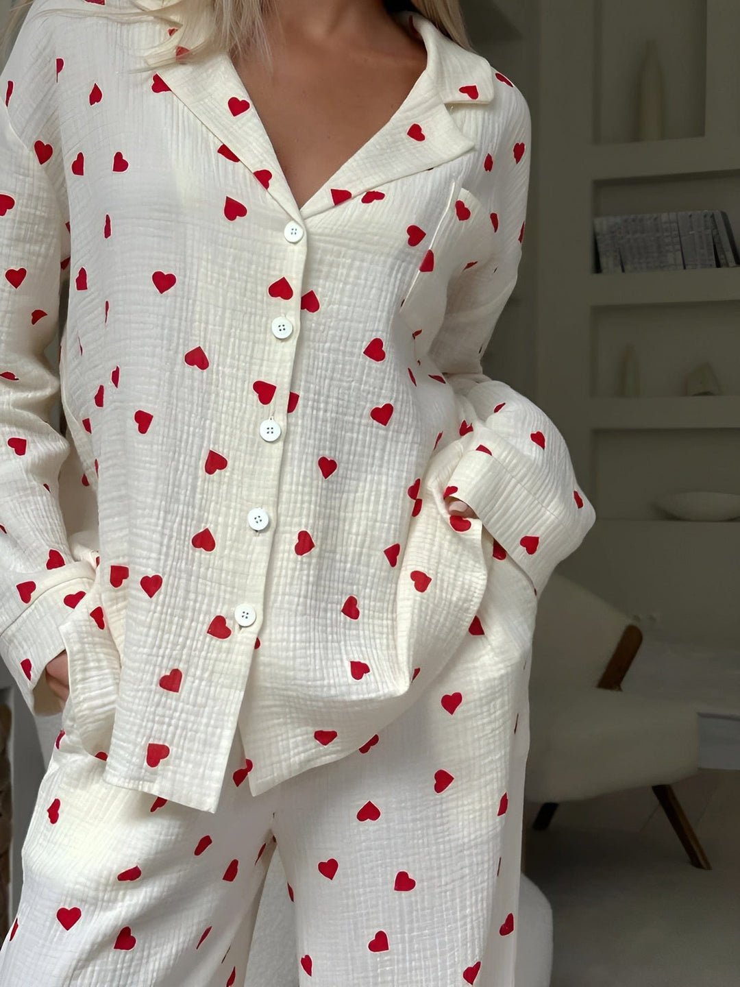Elara - Het Esthetische Hart-Pyjama-Set