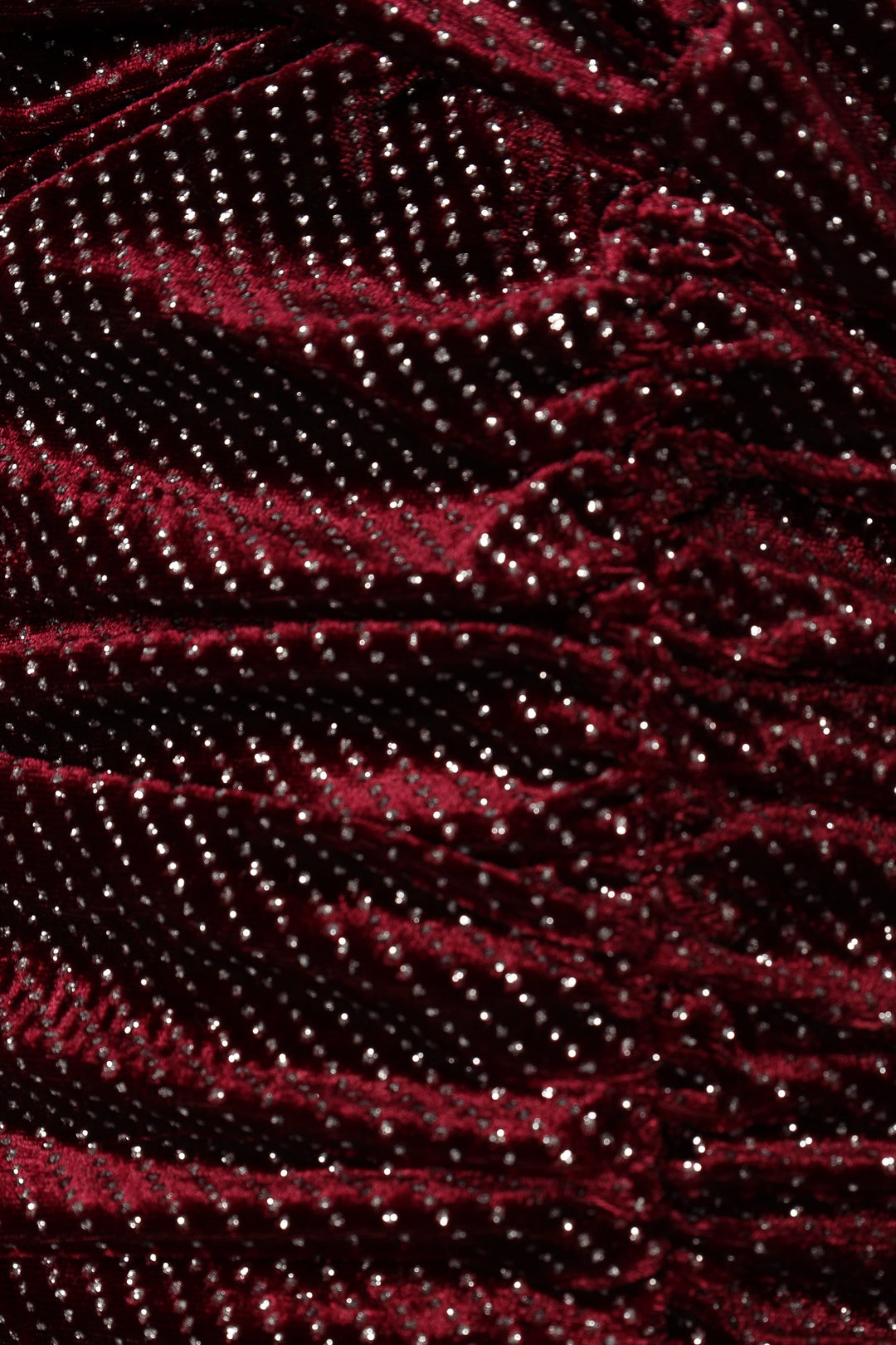 Gilbert Ruched Mini Jurk - Merlot