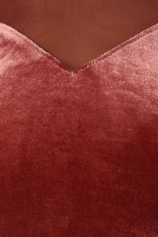 Jessica Lange Mouw Maxi Jurk - Mauve