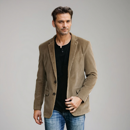 Austin | Cord-Blazer voor Heren – Klassieke Elegantie in Bruin