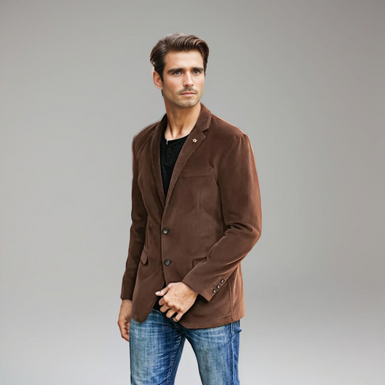 Austin | Cord-Blazer voor Heren – Klassieke Elegantie in Bruin