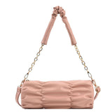 Roze Gouden Kettinghengsels Rimpel Handtas