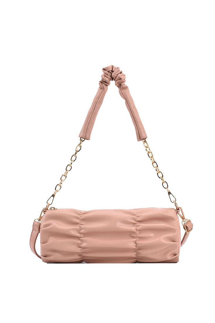 Roze Gouden Kettinghengsels Rimpel Handtas