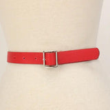 Rode Cut Out Faux Leather Mini Heuptas