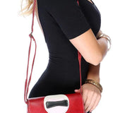 Rode Patch Design Messenger Crossbody Handtas