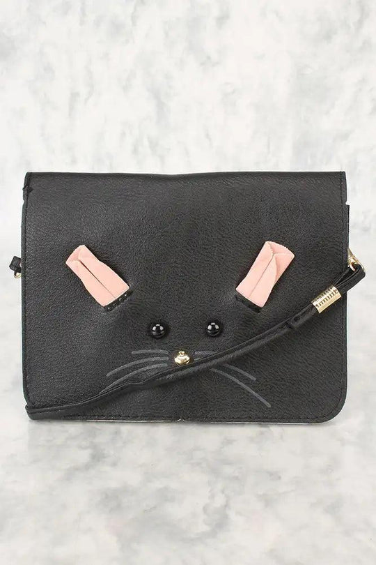 Sexy Zwarte Muis Kleine Crossbody Handtas