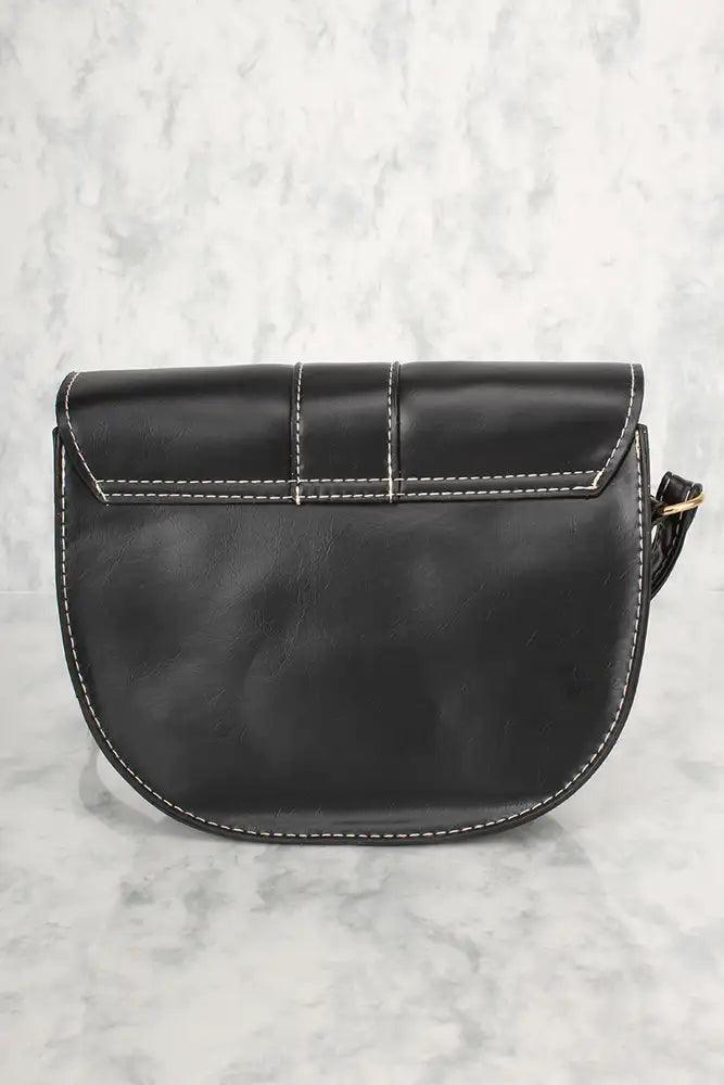 Sexy Zwarte O-Ring Kleine Schouderhandtas – Modern & Elegant